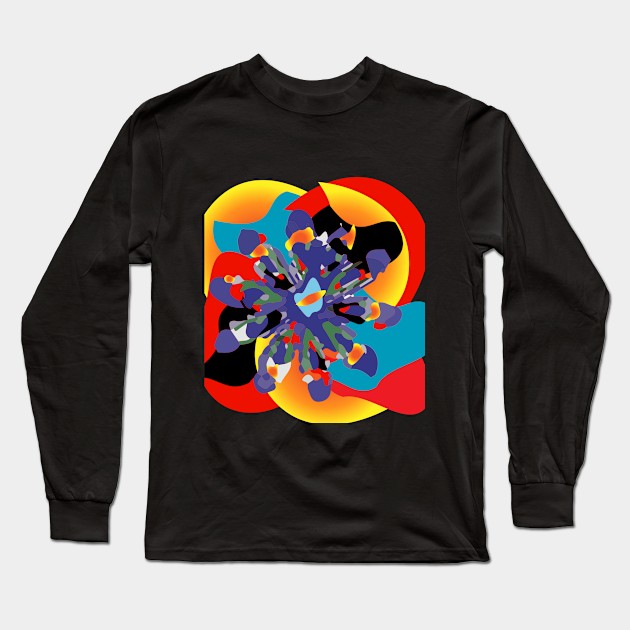 Abstract Digital Art. Long Sleeve T-Shirt by BencDesignStudio